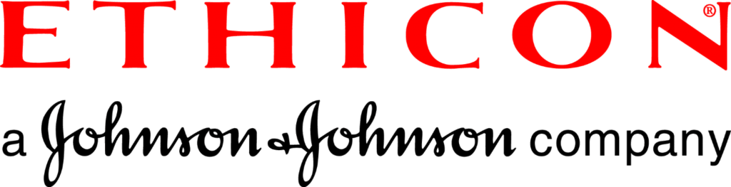 Ethicon, a Johnson & Johnson company logo.